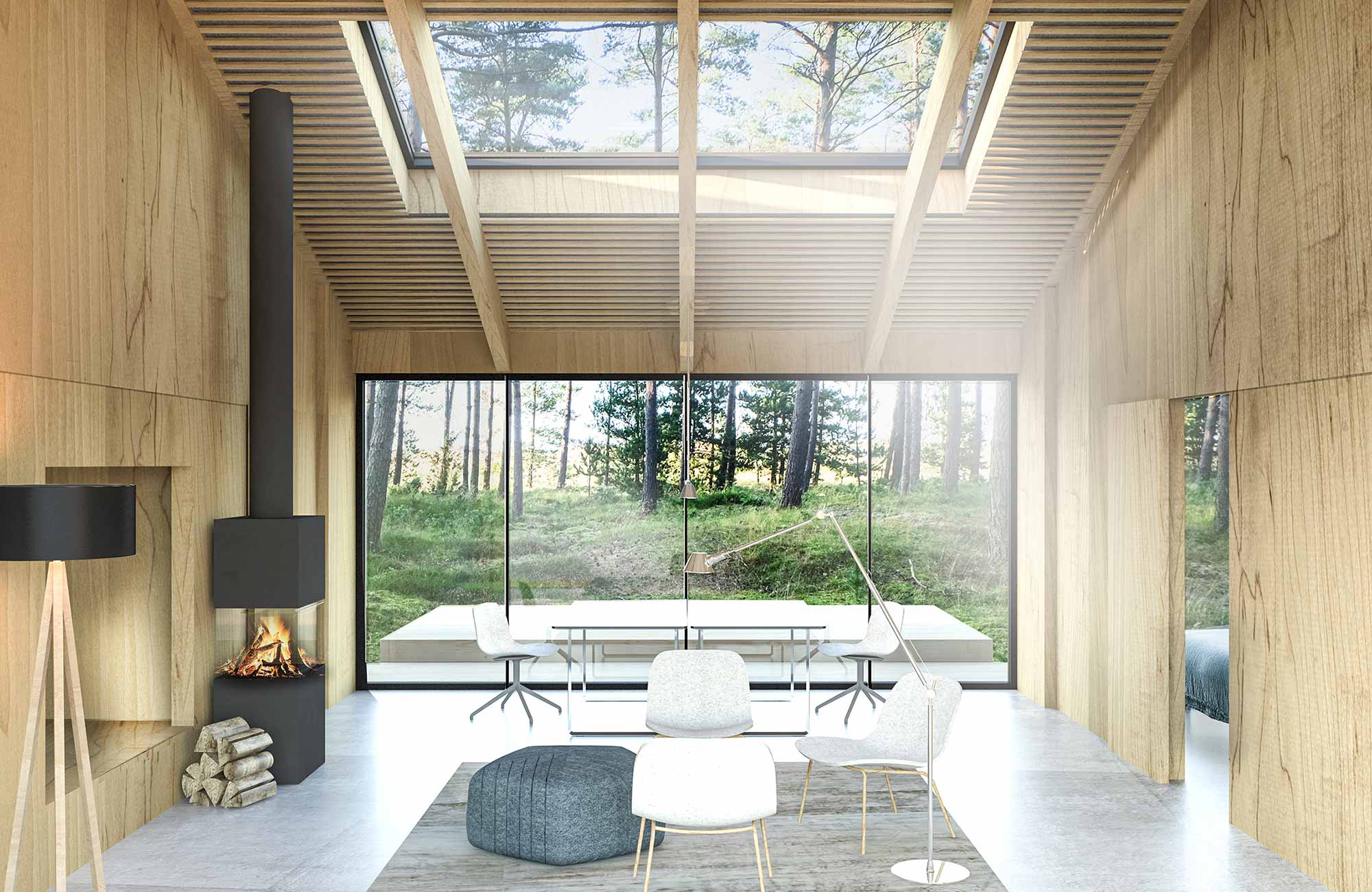 Fritidshus i skov — Fritidshuse i Nordjylland, billede 2