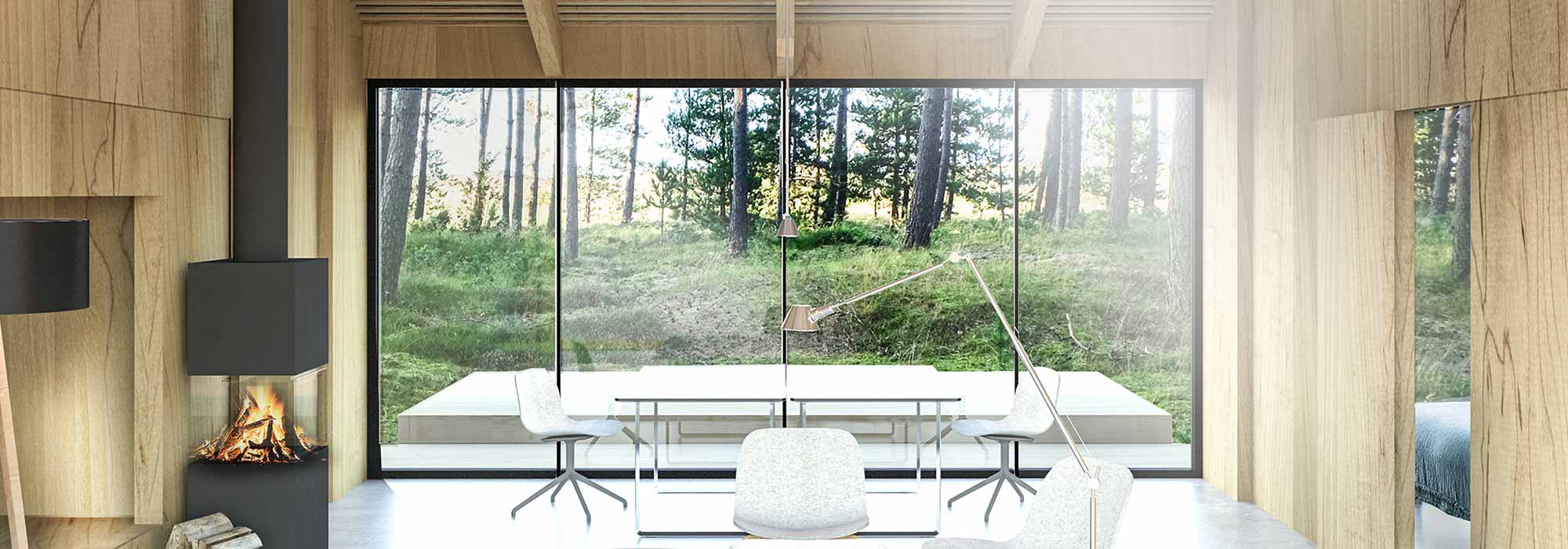 Fritidshus i skov — Fritidshuse i Nordjylland