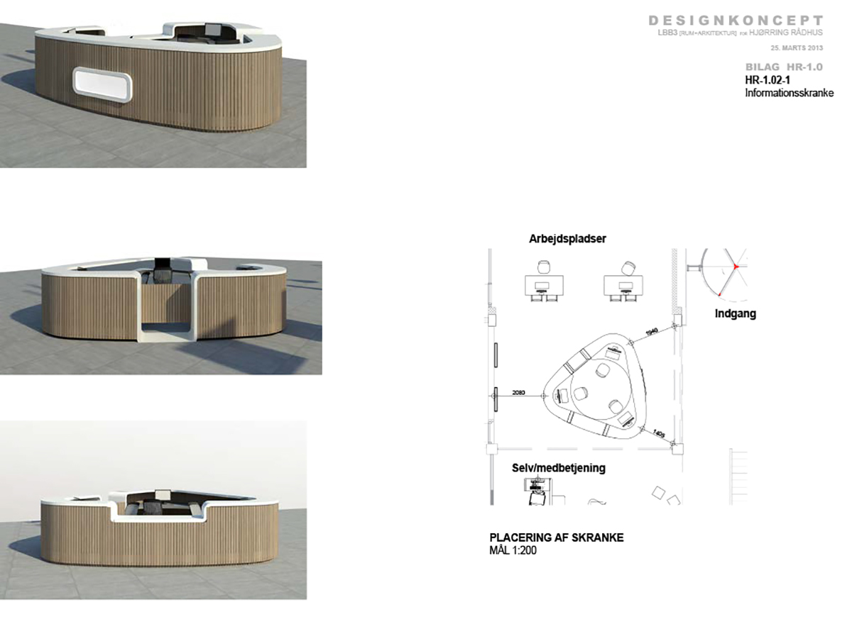 Receptions Skranke – Special Inventar — Design i Hjørring Rådhus, billede 7