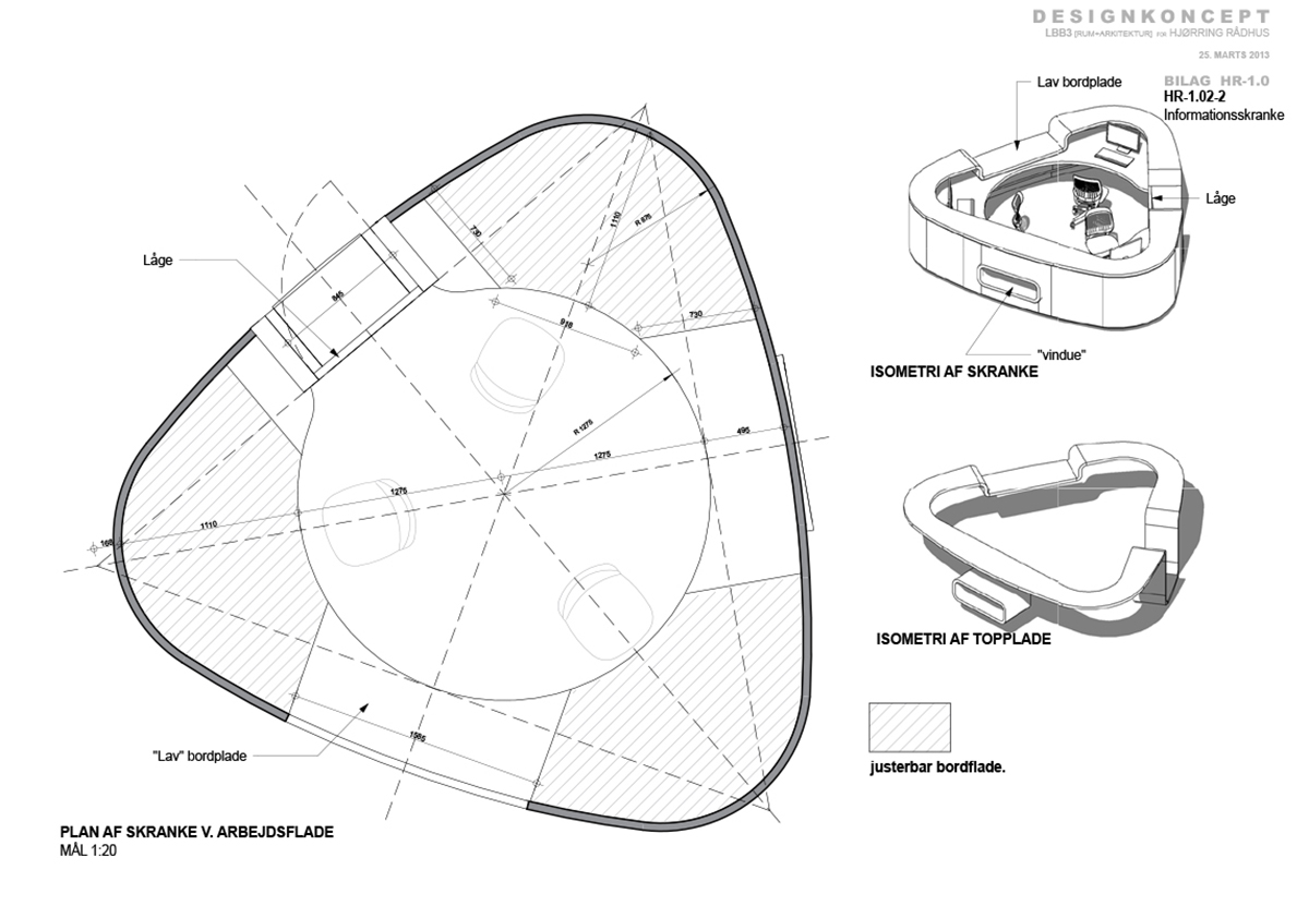 Receptions Skranke – Special Inventar — Design i Hjørring Rådhus, billede 8